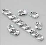 Zdjęcie - Ogniwa łańcucha akrylowego wstążka 24x16mm